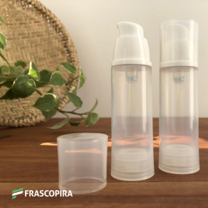 Frasco Airless transparente 15 ml