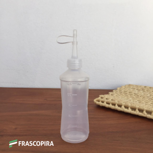 Almotolia 125ml - Bico reto transparente