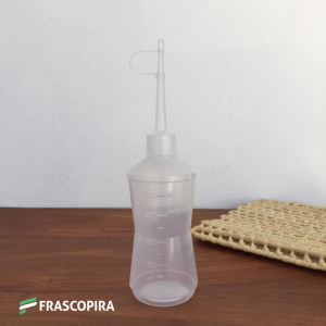 Almotolia 250ml - Bico reto transparente