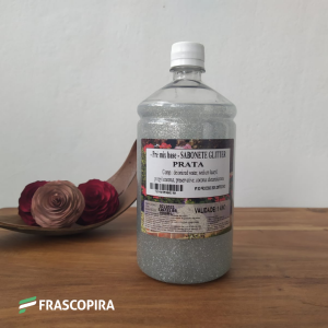 Sabonete Líquido com Glitter Prata
