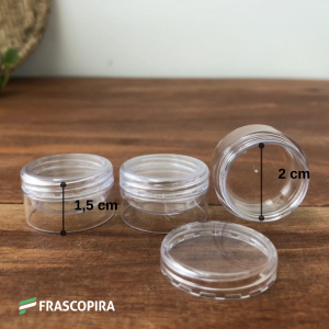 10 Potes acrílico cristal 4g