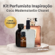  Kit Perfumista Essência Vollmens Faça Até 100ml Coco Mademoiselle