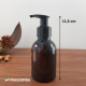 Frasco Pet Âmbar 100ml com válvula pump 24mm preta