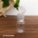 10 Frascos Pet 10ml com tampa flip-top TRANSPARENTE