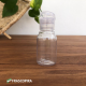 10 Frascos Pet 30ml com tampa flip-top TRANSPARENTE
