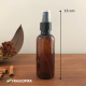 Frasco Pet Âmbar 120ml com válvula spray preta