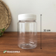 Pote Pet 350g com tampa lacre branca (mod. alto)