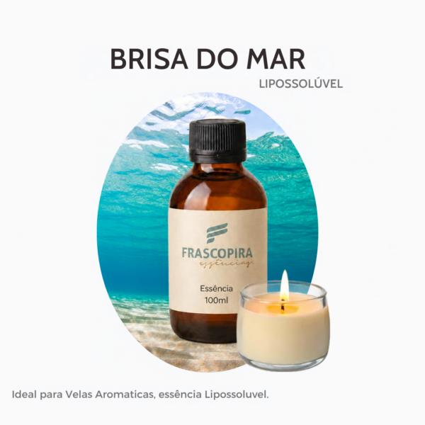 Essência Brisa do Mar Lipossolúvel Concentrada para Velas - 100ml