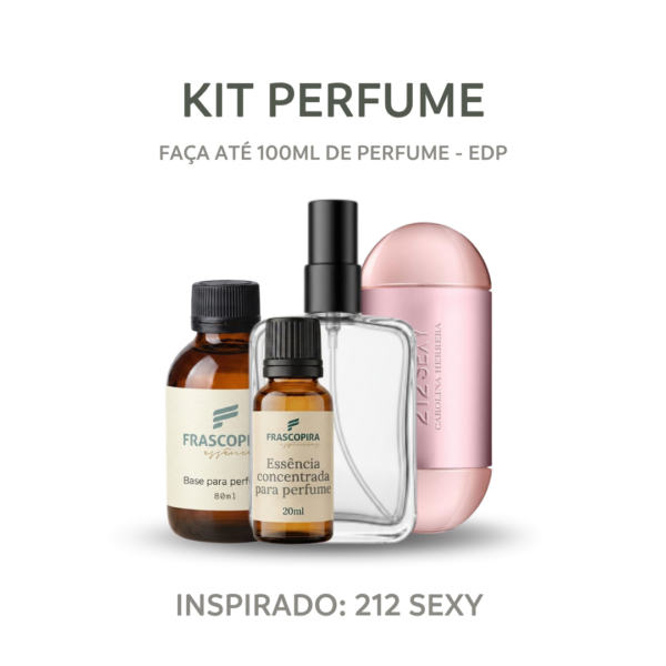 Kit Perfumista Essência Sexy Faça Até 100ml de Perfume EDP