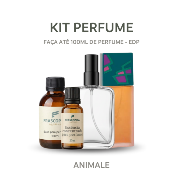 Kit Perfumista Essência Animale Faça Até 100ml de Perfume EDP