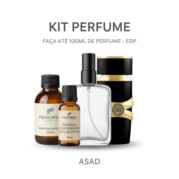 Kit Perfumista Essência Asad Faça Até 100ml de Perfume EDP