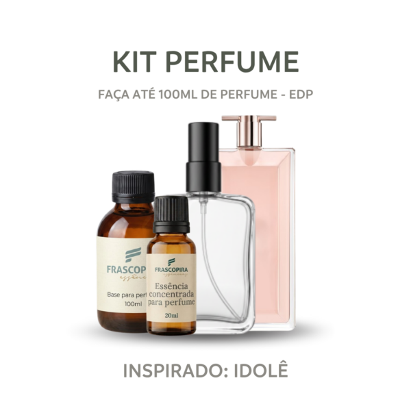 Kit Perfumista Essência Idolê Faça Até 100ml de Perfume EDP