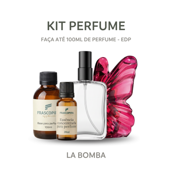 Kit Perfumista Essência La Bomba, Faça Até 100ml de Perfume EDP