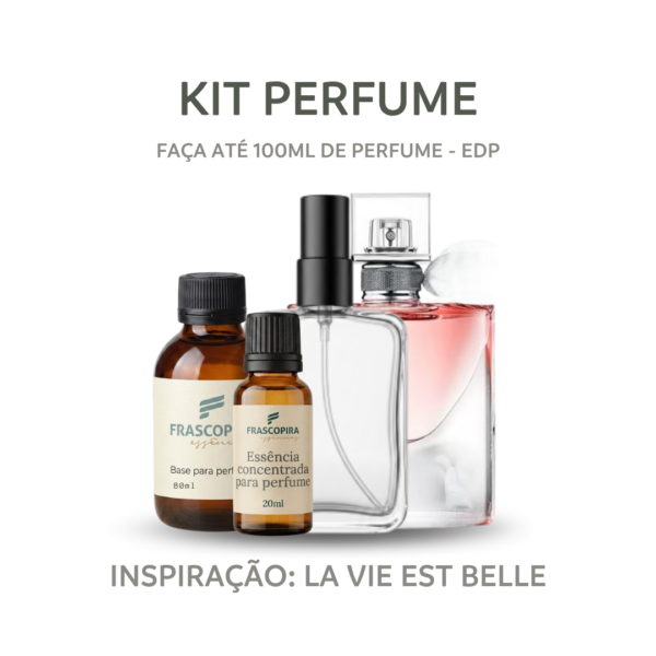 Kit Perfumista Essência La Vie Belle Faça Até 100ml de Perfume EDP