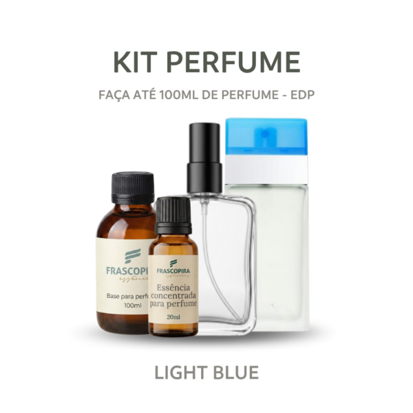 Kit Perfumista Essência Light Blue Faça Até 100ml de Perfume EDP