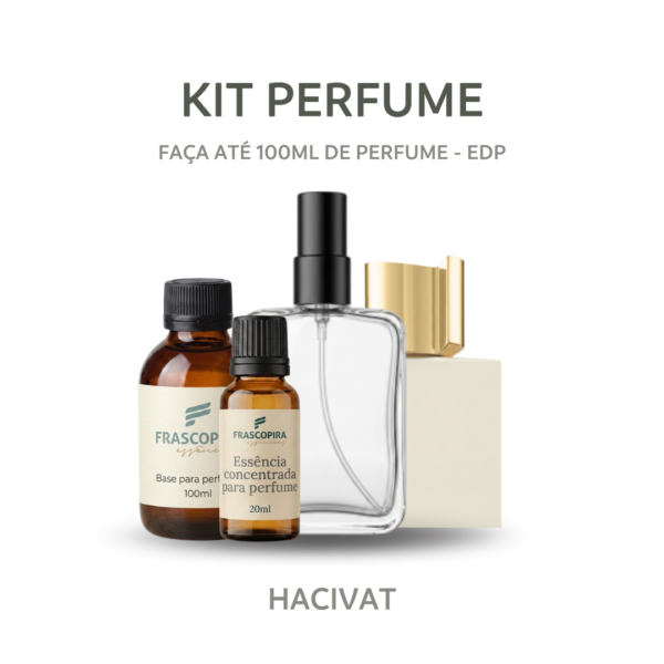Kit Perfumista Essência Hacivat Faça Até 100ml de Perfume