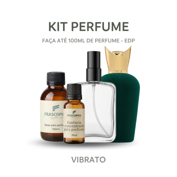 Kit Perfumista Essência Vibrato Faça Até 100ml de Perfume EDP