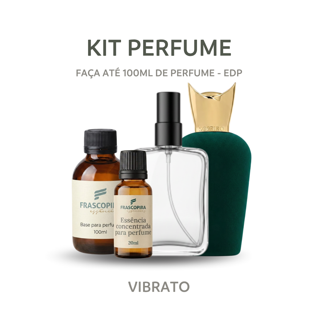 Kit Perfumista Essência Vibrato Faça Até 100ml de Perfume EDP