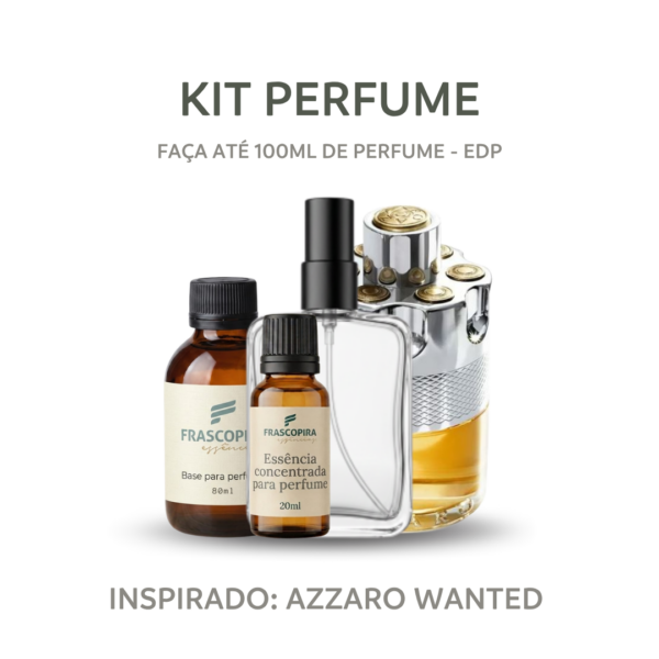 Kit Perfumista Essência Wanted Faça Até 100ml de Perfume