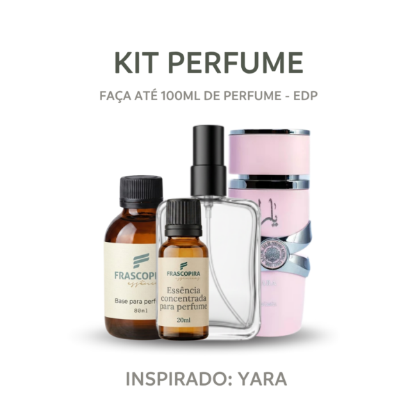 Kit Perfumista Essência Yara Faça Até 100ml de Perfume