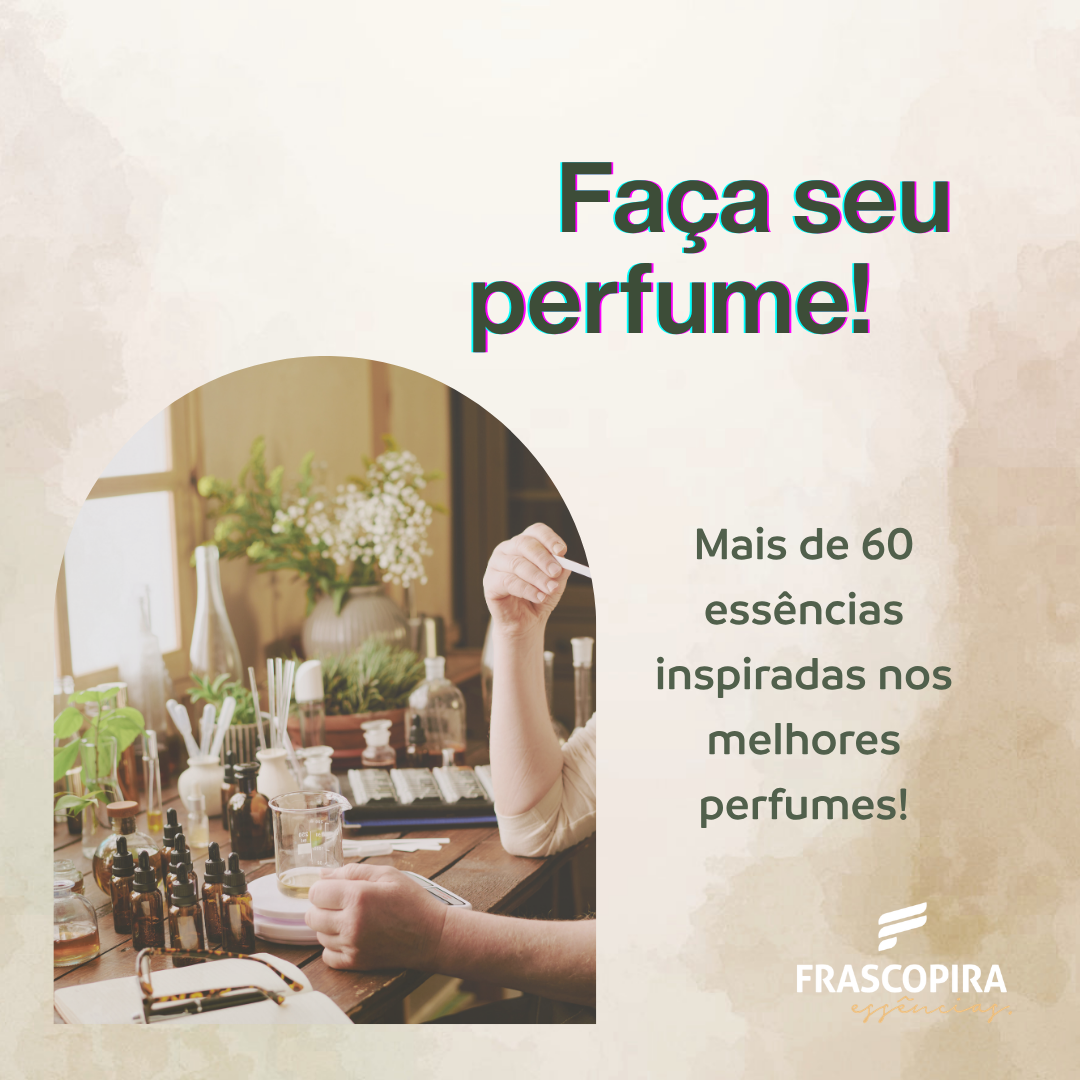 Kit Perfumista Essência Vollmens Faça Até 100ml Amouage Outlands