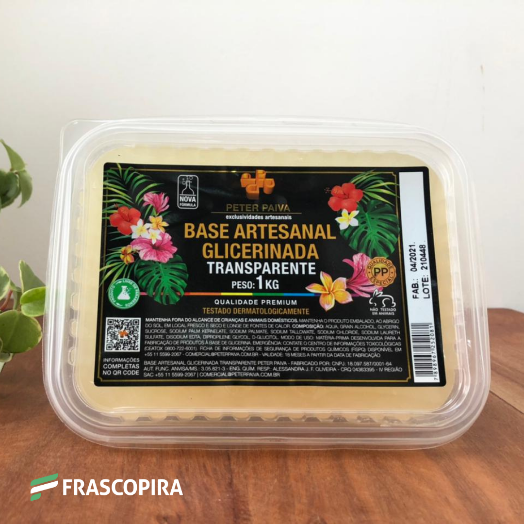 Base Glicerinada Peter Paiva Transparente 1 KG