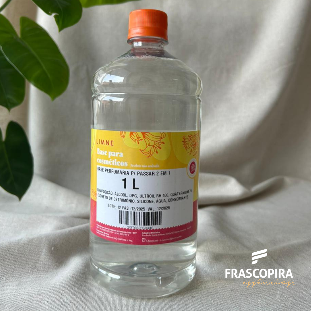 BASE PERFUMARIA P/ PASSAR 2 EM 1 TRANSPARENTE 1L
