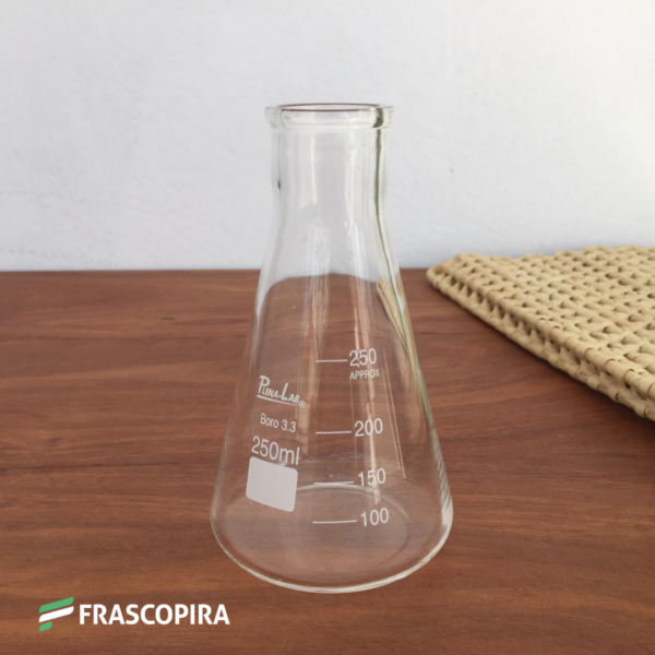 Frasco Erlenmeyer Boca Estreita 250ml