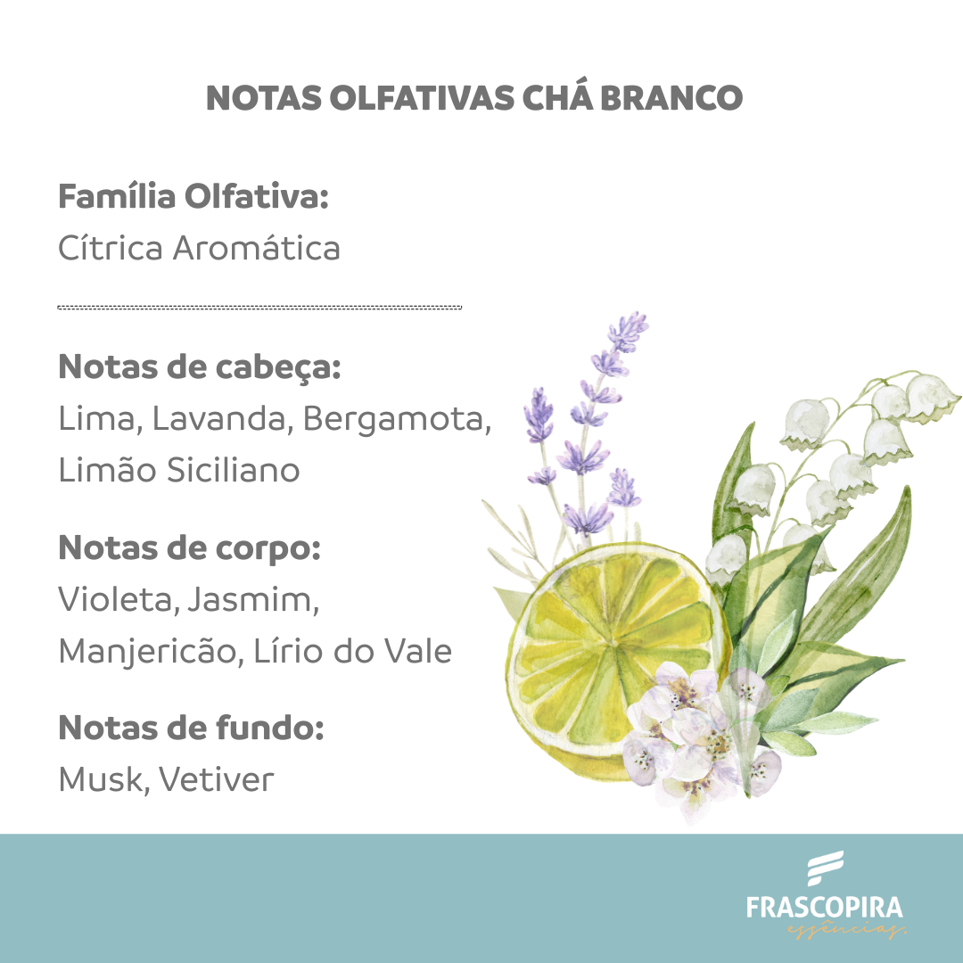 Essência Chá Branco - Vollmens 100ml
