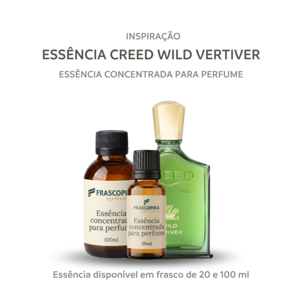Essência Concentrada Wild Vetiver Premium para Perfume
