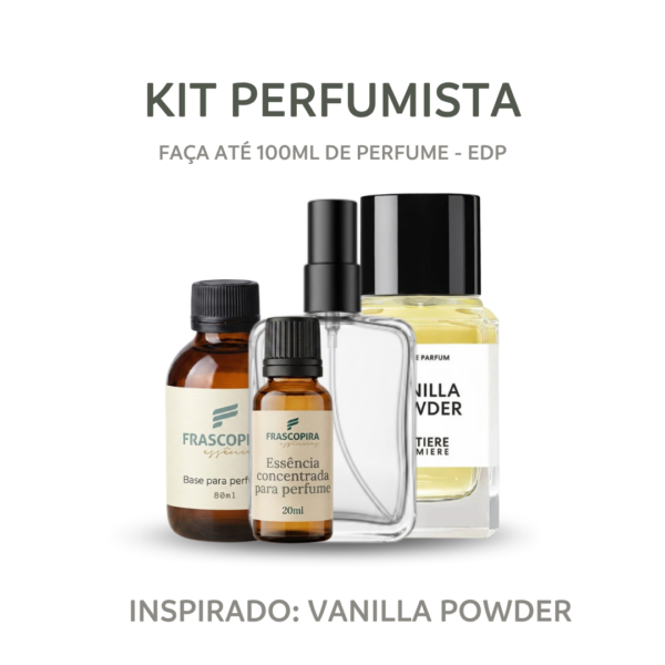 Kit Perfumista Essência Powder, Faça até 100ml de Perfume EDP